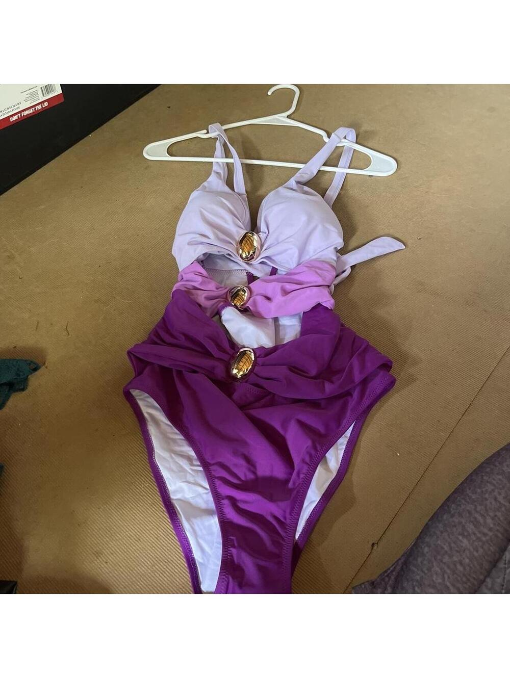 Unbranded Women's Purple Swimsuit-one-piece
